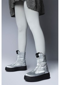 Resim Jump 60110 Suya Dayanıklı Kaydırmaz Taban Gümüş Rengi Kadın Kar Botu Gümüş 