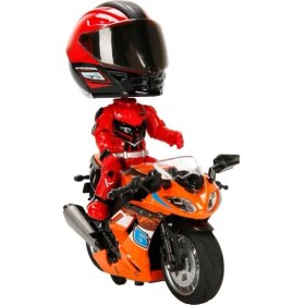 Resim 1:14 Sesli ve Işıklı Çek Bırak Yarış Motosikleti 