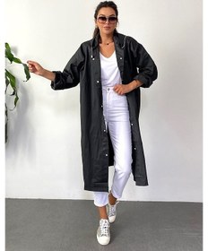 Resim Marlux M21M Unisex Kapüşonlu Çıtçıtlı Eva Yağmurluk - Siyah 