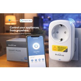 Resim EyluX Shop Akıllı Kablosuz Sesli Komutlu Zamanlayıcı Wifi Akıllı Priz Telefon Kontrollü Priz 