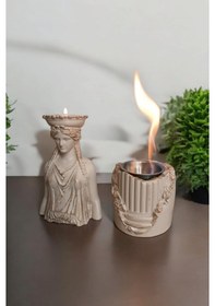 Resim Dekoratif Karyadit Kızı Ve Ateş Çukuru Seti Hediyeli Sütlü Kahve 