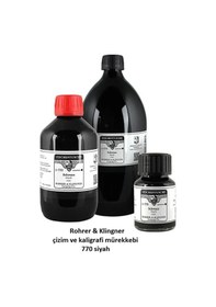 Resim Rohrer&klingner Çizim-kaligrafi-hat Mürekkebi-770 Siyah 25ml Ekonomik Boy Çok Renkli 
