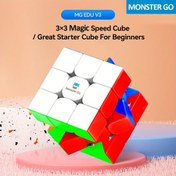 Resim Monster Go Manyetik 3x3 Hız Küpü - Gençler & Başlangıç Seviyesi İçin Eğitici Bulmaca Oyuncak, Etiketsiz Tasarım, Karışık Renkler, MONSTER GO 