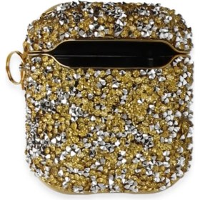 Resim Mepura Newface Airpods 2 (2.nesil) Mira Taşlı Kılıf - Gold 