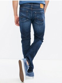 Resim Jack & Jones Erkek Pantolon 12127242-blue 12127242-blue Mavi Mavi 