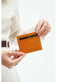 Resim Tamer Tanca Unisex Hakiki Deri Hardal Kartlık 688 132 Krtlk Y23 Hardal Tg Hardal 