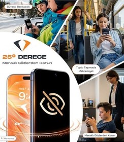 Resim HARVORTEZ iPhone 11 Pro Max/XS Max Ekran Koruyucu için [1 Alana 1 Bedava] Hayalet(Privacy), Anti-Statik, 9H Süper Güçlü Temperli Cam, 5D Full Koruma, Kılıf Dostu - Kolay Takılır (1 AL 1 BEDAVA) 