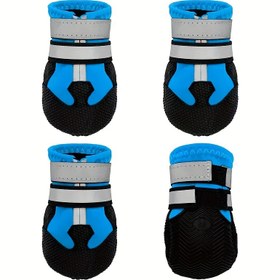 Resim Her Mevsim İçin Sıcak ve Rahat Evcil Hayvan Ayakkabısı - 4'lü Set 