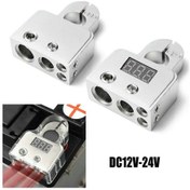 Resim Lasonstiges Araba Akü Terminal Konnektörleri Çok Yönlülük Dc12v-24v Awg Pozitif Negatif Akü Terminali Araç Ses Ekipmanları Akü Kafası Modifikasyonu 