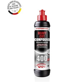 Resim Menzerna Yeni 400 Heavy Cut Ağır Çizik Giderici Kalın Pasta 250ml 