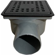 Resim 10X10 Siyah Çelik Çerçeveli Süzgeç Kötü Kokulara Son Q50 Yan Çıkış 