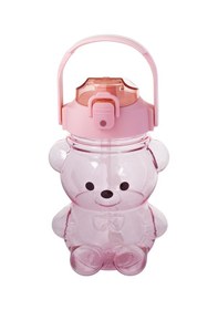 Resim Relaxion Boyun Askılıklı, Hediyeli, İthal Lüx Pembe Ayıcıklı Matara 1100 Ml. 449 Açık Pembe 