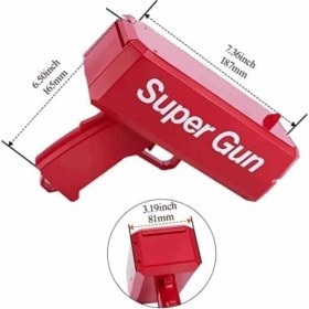 Resim Techora Sale Para Dolar Atma Makinası Super Money Gun Para Saçma Fırlatma Tabancası 