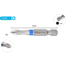 Resim Ceta Form Pz 2 x 50 mm Yıldız Bits Uç Renk Kodlu CB/592TC (1 Adet) 