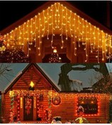 Resim Bidolumutluluk Dekoratif Saçak Led Işık Ip Perde Yılbaşı Süs Led 