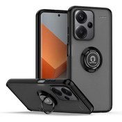 Resim Xiaomi Redmi Note 13 Pro Plus Kılıf Mat Parmak İzi Yapmaz Yüzüklü 