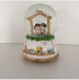 Resim Genç Sevgililer Kar Küre Diğer 