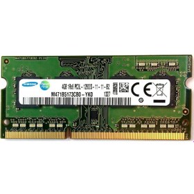 Resim Samsung M471B5173CB0-YK0 PC3L 12800 4 GB DDR3 1600 MHz CL11 Notebook Ram 