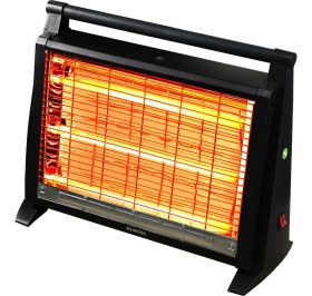 Resim Kumtel LX-2832 1500 Watt Siyah Quartz Isıtıcı Kapalı ve Açık Alanlar İçin Kullanım 