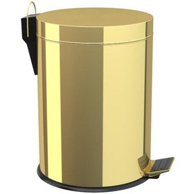 Resim Fkn Altın Pedallı Çöp Kovası Altın 