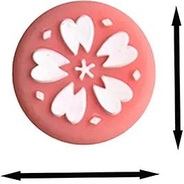 Resim Booge 4 Adet Silikon Joystick Başparmak Çubuğu Kavrama Kapağı, Analog Denetleyici Gamepad Thumb Stick Gripleri Thumbsticks Joystick Kapak Nintendo Switch NS Controller Joy-Con için, Pembe Sakura 