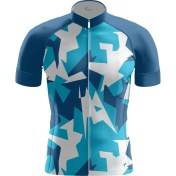 Resim Freysport Ruscham-07 Bisiklet Forması Kısa Kol - Mavi Beyaz 