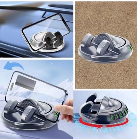 Resim Luz&pos Numaratörlü Güçlü Yapışkanlı 360 Derece Dönebilen Su Geçirmez Araç İçi Telefon Tutucu Plasti 