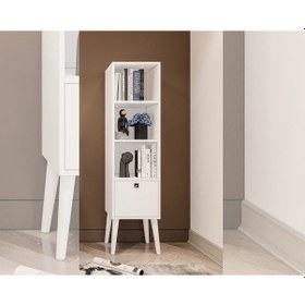 Resim Major Beyaz Kitaplık 