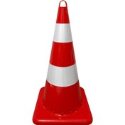 Resim İleri Trafik Eko Trafik Konisi 75 cm Reflektifli Trafik Dubası 