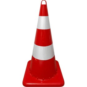 Resim İleri Trafik Eko Trafik Konisi 75 cm Reflektifli Trafik Dubası 