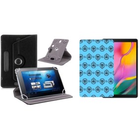Resim AYVAZAKSESUAR Tcl Tab 10 Fhd 4g 64 Gb uyumlu Set Universal Tablet Kılıfı Ve Nano Ekran Koruyucu 