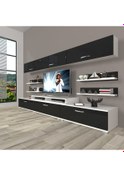 Resim Decoraktiv Ekoflex 8y Slm Tv Ünitesi Tv Sehpası Beyaz - Siyah 