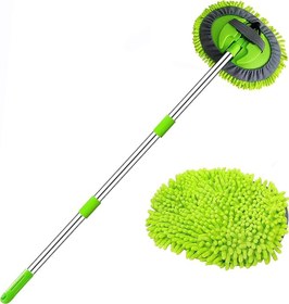 Resim Araba Yıkama Fırçası,Araba Mopu, Paspas Temizleme Aleti Uzun Saplı Yıkama Detaylandırma Fırçası,Mikrofiber Temizleme Aleti Seti Fırça Silgi Için Arabalar Araç İçin Çiziksiz Temizleme Seti 