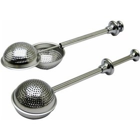 Resim Paslanmaz Çelik Çay Süzgeci Çay Kaşığı Demlik Topu Bitki Çayı Filtresi Çok Renkli 