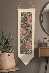 Resim William Morisse Duvar Halısı, Sanat Serisi Dekor, 100cm Kanvas Flama Askılı Duvar Örtüsü NO:730 - Renkli - 1 / 30 x 100 