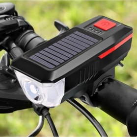 Resim River World Işıklı Korna Bisiklet Solar Güneş Enerjili Çok Renkli 