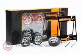 Resim 1:18 IXO Hyundai N Type Standlı Jant Lastik Seti 