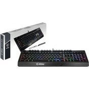 Resim MSI Vigor GK20 TR Rainbow Kablolu Q Oyuncu Klavye 