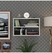 Resim Kenzlife kitaplık nihan 040*060*20 crd duvar rafı 
