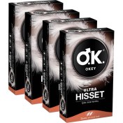 Resim Okey 4 Kutu Okey Ultra Hisset Prezervatif 10'lu Paket 