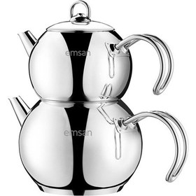 Resim Emsan Seylan Midi Indüksiyon Tabanlı Çaydanlık Takımı 1.1 - 2 Lt 