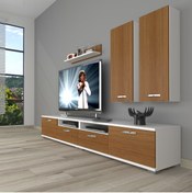 Resim Decoraktiv Eko 5200d Slm Tv Ünitesi Tv Sehpası - Beyaz - Ceviz 