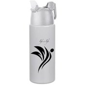 Resim ® Kilitlenebilen Matara Güvenlikli Suluk Sporcu Matarası Spor Su Şişesi İçecek Şişesi 700ml 