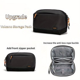 Resim Her Şey Dahil Dijital Organizer Çantası, Kablo Yönetim Cebi, Power Bank Koruyucu, Seyahat İçin Temel Crossbody Arkadaşı 