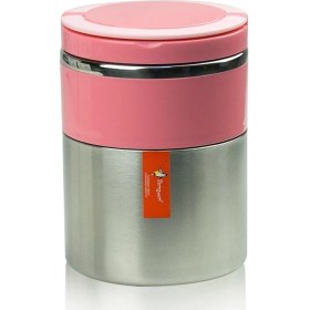 Resim PNG-1302 Vakumlu 2 Katlı Yemek Termosu (Sefer Tası) Pembe 