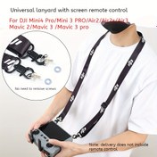 Resim DJI Mini 4 Pro / Mini 3 Pro / Air 2S / Air 2 / Air 3 / Mavic 2 / Mavic 3 / Mavic 3 Pro Evrensel Askı ile Ekranlı Uzaktan Kumanda - Hiçbir Vida Gerekmez 