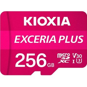 Resim Kioxia Lmpl1M256Gg2 256Gb Excerıa Plus Microsd C10 U3 V30 Uhs1 A1 Hafıza Kartı 