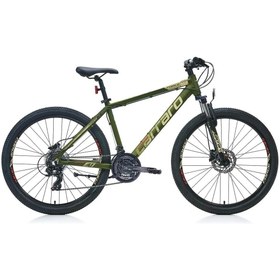 Resim Carraro Force 720 27.5 Jant 21 Vites 48 Cm Hidrolik Disk Fren Dağ Bisikleti - Mat Haki-Yeşil-Kırmızı 