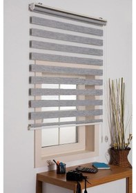 Resim Zebra Stor Perde Bambu Gri 170x200 Cm 