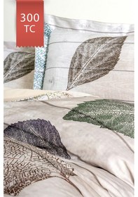 Resim Varol Royal Saten 300tc Nevresim Takımı Çift Nevresimli Family Size - Folia Çok Renkli 